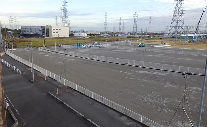 駐車場整備工事の様子