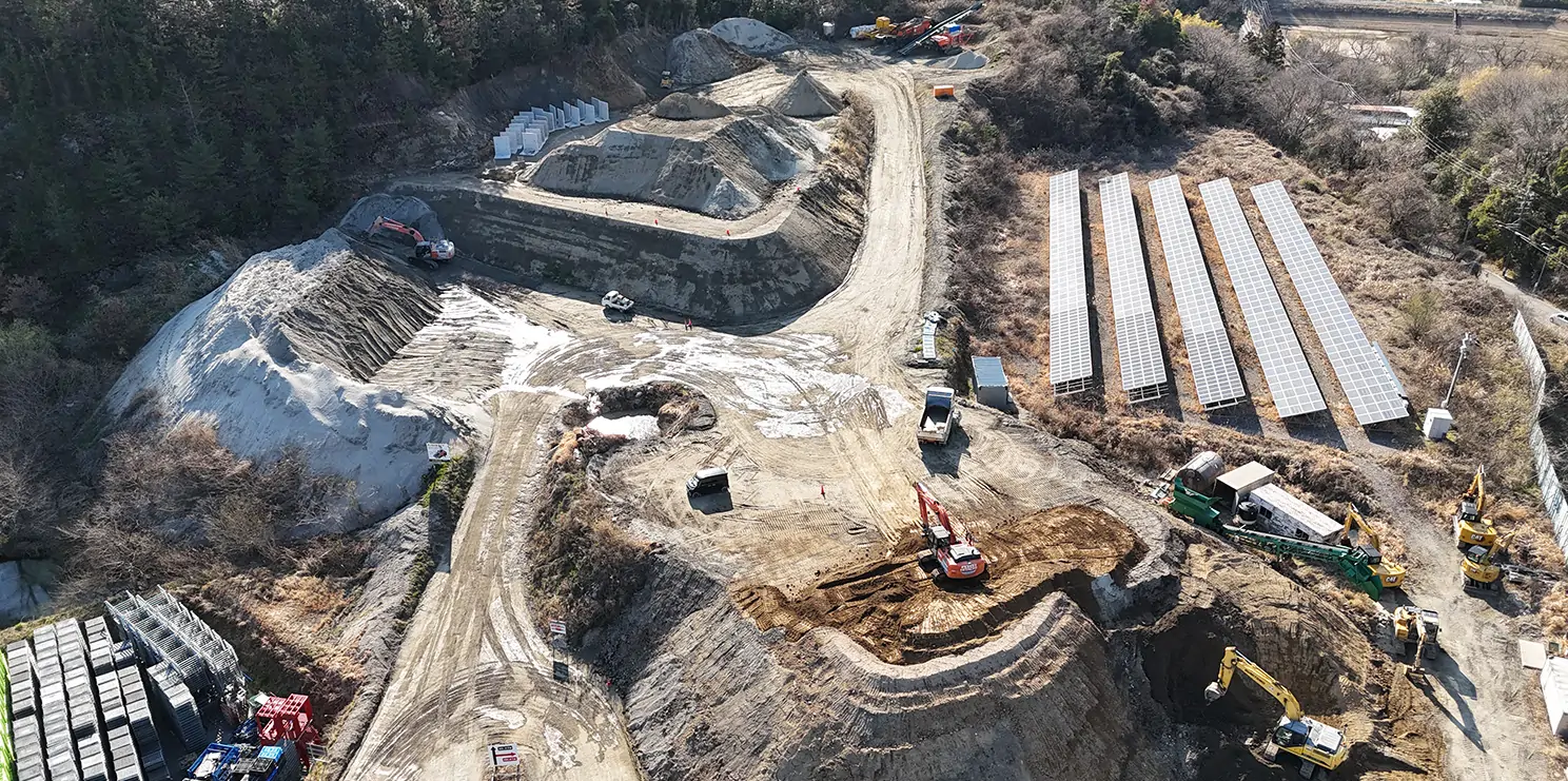 工事を支える掘削土のリサイクル