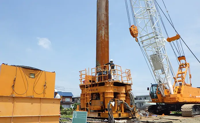 ボーリング調査の様子