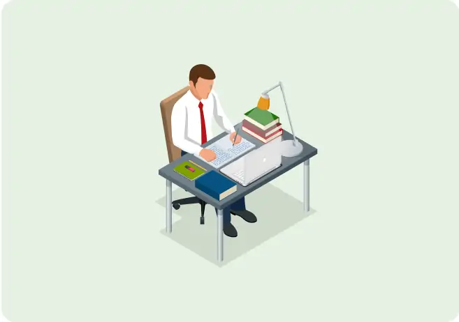 資格取得支援制度のイラスト